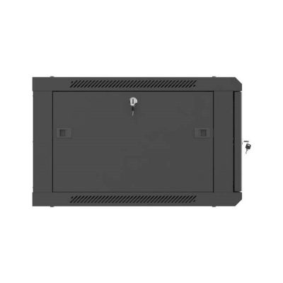 15. Lanberg 19" 6U 600x600 black wall-mounted rack cabinet with perforated doors (flat pack)