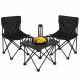 29. FOLDABLE TOURIST SET 3IN1 TABLE AND 2 CHAIRS BLACK ENERO CAMP