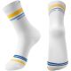 Rockbros sports socks white/striped L