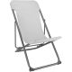 9. FOLDABLE STEEL TEXTILENE DECK CHAIR, GRAY