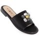 7. Flip-flops with rhinestones S.Barski W OLI262A, black
