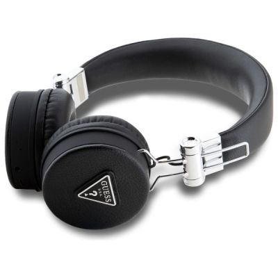 2. Guess Bluetooth ENC GUBH70PGTSPSK on-ear headphones black/black Grained Classic Round Shape