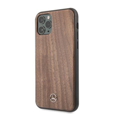 2. Mercedes Wood Line Walnut Case for iPhone 11 Pro Max - Brown