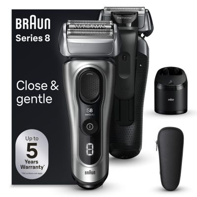 Braun Series 8 8567cc Foil Shaver Trimmer Black, Silver