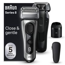 Braun Series 8 8567cc Foil Shaver Trimmer Black, Silver