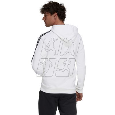 5. Adidas Essentials Fleece 3-Stripes Hoodie M GU2522