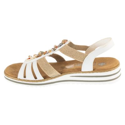 2. Rieker Sandals V0656-80 White 36