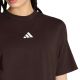 5. Women's adidas Essentials 3-Stripes Boyfriend T-shirt Dark Brown KX0794