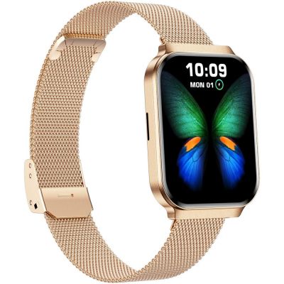 8. Smartwatch Gravity Rose Gold Strap + Bracelet GT44-1