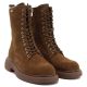 4. Women's leather ankle boots, suede, camel, Big Star UU274611