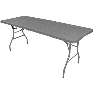 15. CATERING TABLE FOLDABLE INTO A SUITCASE 180x74CM MAX.100KG WOODLAND BOARD DARK GREY
