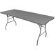 15. CATERING TABLE FOLDABLE INTO A SUITCASE 180x74CM MAX.100KG WOODLAND BOARD DARK GREY