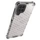 14. Honeycomb case armored cover with a gel frame for Samsung Galaxy M53 5G transparent