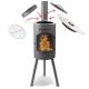 10. Bonfeu Bongiano Sp 3001 garden fireplace black