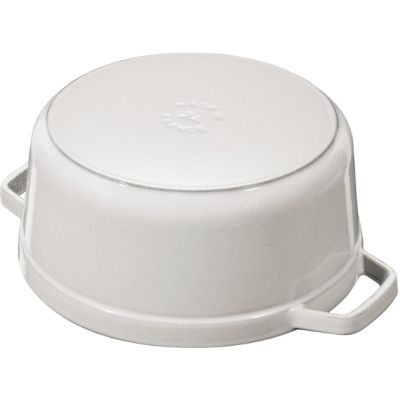 2. Round cast iron pot STAUB 40501-413-0 – White Truffle 5.2 l