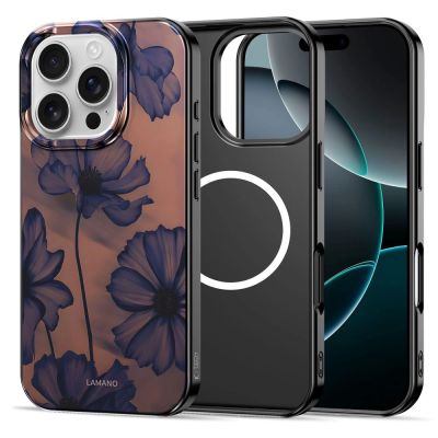 3. Tech-Protect Lamano MagSafe case for iPhone 16 Pro Max - brown-purple