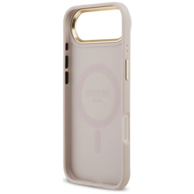 7. Guess 4G PU Classic Logo MagSafe Case for iPhone 17 Air - Pink