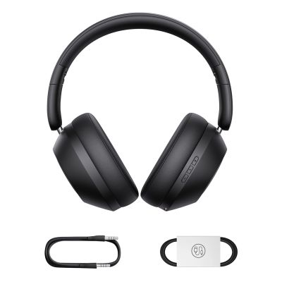 6. Baseus Bass 30 Max Wireless On-Ear Bluetooth 5.3 Headphones - Black