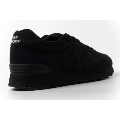 4. New Balance men's 515 black suede leather sneakers