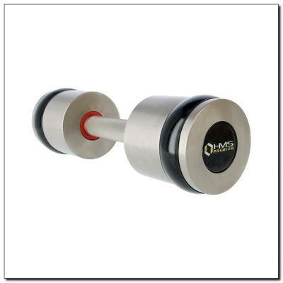 3. Chrome dumbbells 2x10kg silicone elements HMS HH10