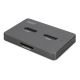 8. USB-C 3.2 Gen2 Docking Station for M.2 Duo NVMe and SATA SSDs (max. 2x 4 TB) with SD-Express 7.1 Card Reader (max. 2 TB), Black