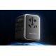 14. Vention 65W GaN Universal Travel Adapter with Charger 2x USB-A 2x USB-C Black