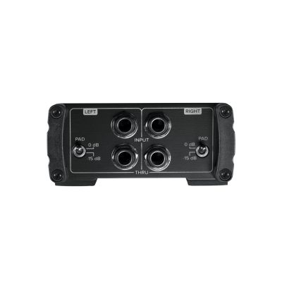 3. Mackie MDB-2P Passive Direct Box for Bass, Digital Piano, Guitar, Synthesizer, Black, 20-20000 Hz, 140000 Ohm, 0.002%