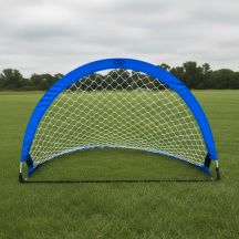 Pop-up soccer training goal - blue (L) 183x104x104 cm