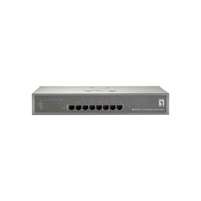 3. LevelOne GB PoE+ Switch 8-Port 19-Inch 123W 1Gbps