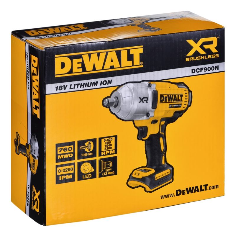 8. Impact wrench without battery and charger 18V DCF900N DEWALT