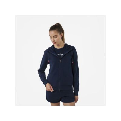 8. Rossignol W LOGO SWEAT FZ HOOD FL navy blue