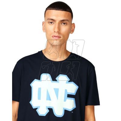 6. Mitchell &amp; Ness NCAA University Of North Carolina Large Logo Tee M BMTRINTL1272-UNCNAVY