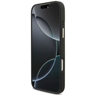 5. Guess 4G Big 4G Classic Logo Big Strap Metal Buttons Case for iPhone 18 Pro Max / 17 Pro Max – Black