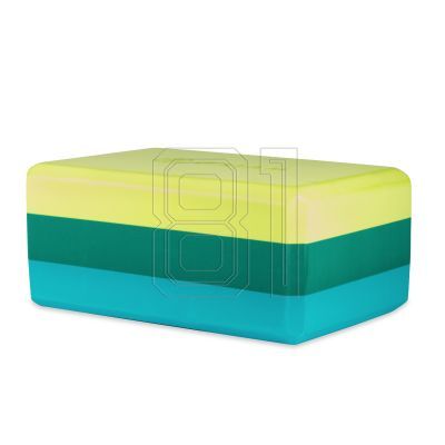 6. Gaiam Teal Tonal Tri 62207 Yoga Cube