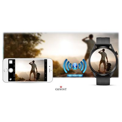 11. GIEWONT Vertex SmartCall GW450-1 Carbon/Carbon Silicone smartwatch