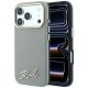 Karl Lagerfeld Saffiano Small Script Metal Logo MagSafe Case for iPhone 18 Pro / 17 Pro - Beige