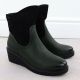 13. Women's suede wedge boots green M.Daszyński 2510
