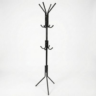 2. CLOTHES AND ACCESSORIES HANGER 3 HEIGHTS 170CM BLACK
