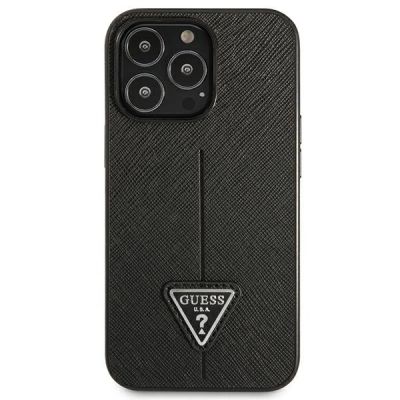 3. Guess Saffiano Triangle Logo case for iPhone 14 Pro Max - black