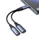 8. Joyroom SY-C03 USB-C to 2x USB-C 2in1 DAC adapter - black