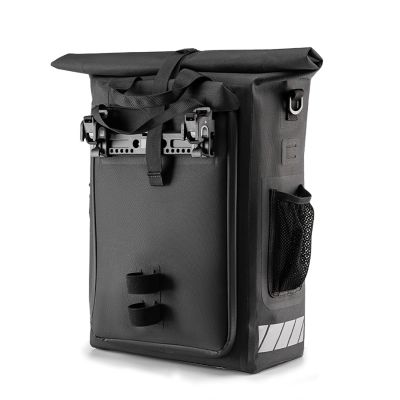 2. Rockbros Bike Bag with Backpack Function, Waterproof, with Helmet Attachment 18l - Black