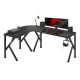 7. Huzaro Hero 6.3 Black Gaming Desk