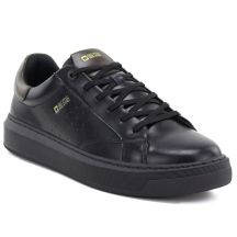 Men’s leather sports shoes, black sneakers Big Star UU174291
