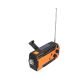 12. Extralink Solar Emergency Radio with Crank Dynamo Powerbank 4000mAh with SOS Flashlight SR-4000 Portable Analog Black, Orange
