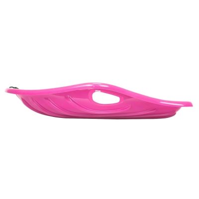 6. SHELL PINK PLASTIC SNOW SLED R.M