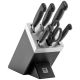 ZWILLING Four Star 35145-007-0 Self-Sharpening Knife Set, 7 Pieces, Black