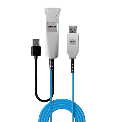 2. Lindy 43345 USB Cable USB 3.2 Gen 1 (3.1 Gen 1) 30m USB A 2 x USB A Blue, Silver
