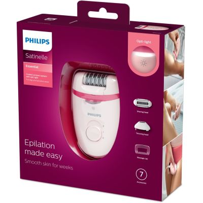 2. Philips Satinelle Essential BRE285/00 epilator (pink)