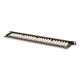 15. Digitus High-Density Patch Panel 19" 24 x RJ45, LSA horizontal, Cat. 6, unshielded, 0.5U, black, cable guide