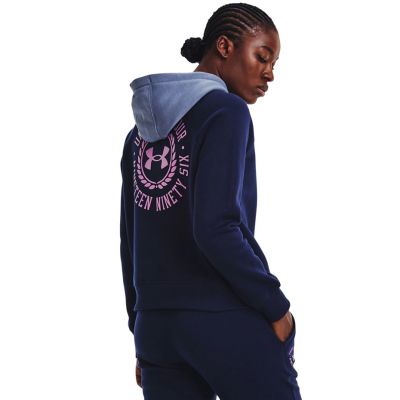 4. Under Armor Rival Fleece CB Hoodie W 1373031 410